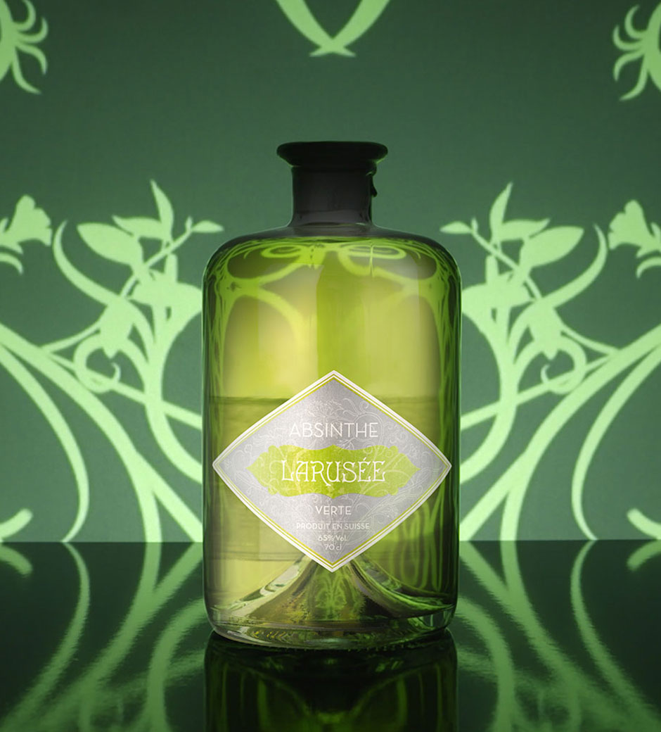 Absinthe Larusée Verte Fond poétique