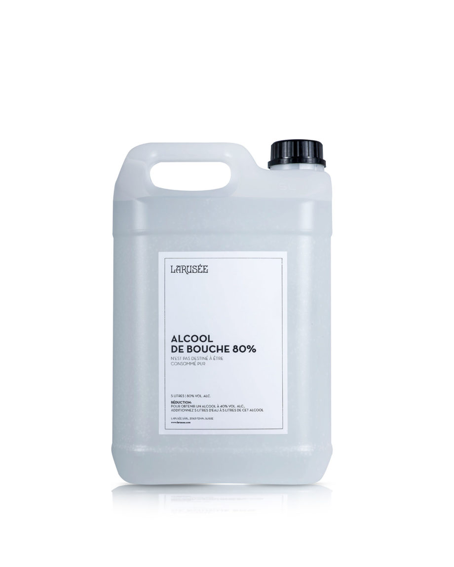 Alcool de bouche 80% Larusée de 5 litres