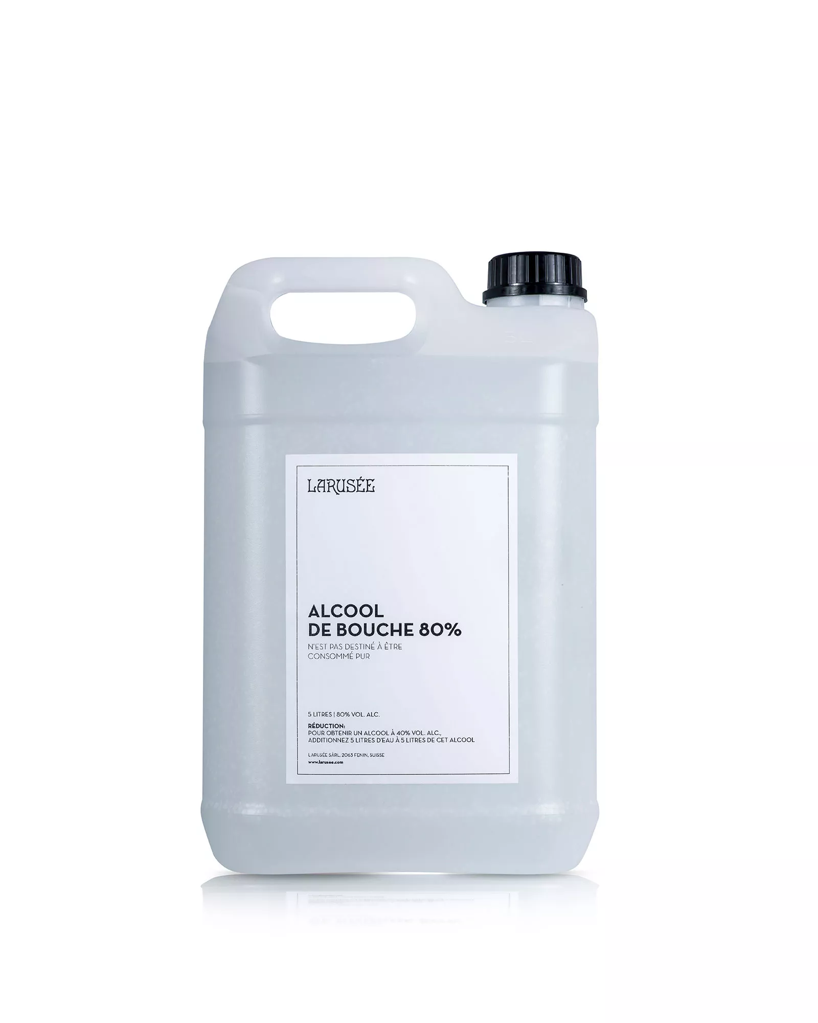 Alcool de bouche 80% Larusée de 5 litres